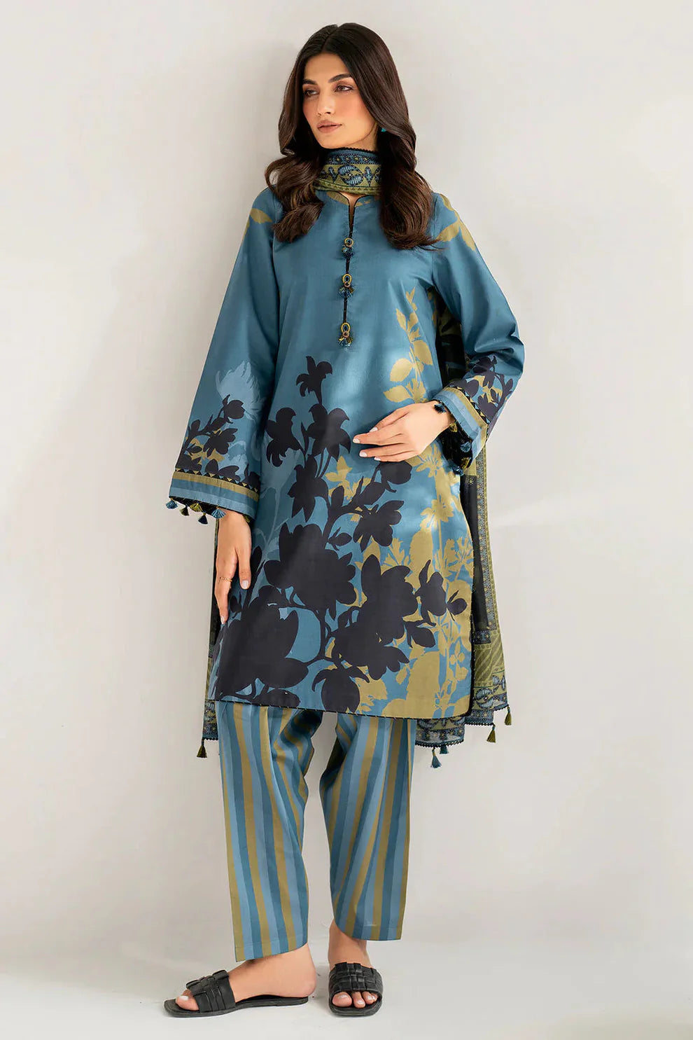 3PC KARANDI DIGITAL PRINTED DRESS WA-63 RP