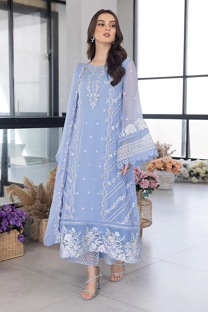 3PC SUMMER ORGANZA EMBROIDERED DRESS WA-05 RP