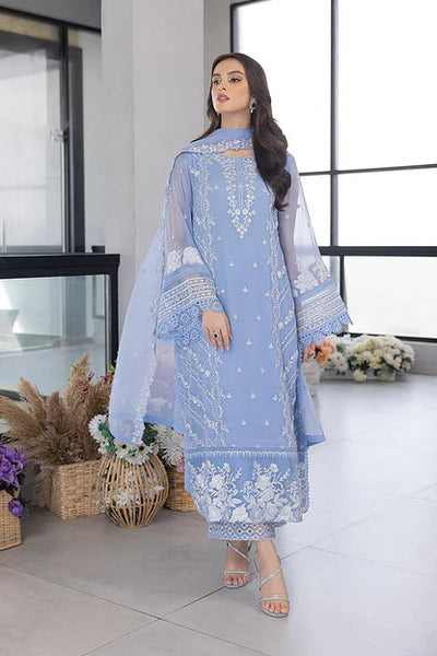 3PC SUMMER ORGANZA EMBROIDERED DRESS WA-05 RP