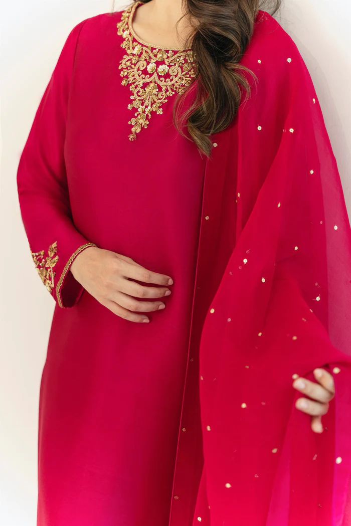 SEERA FUSCHIA- HEMEL SILK