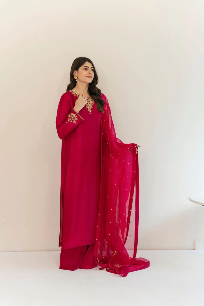 SEERA FUSCHIA- HEMEL SILK