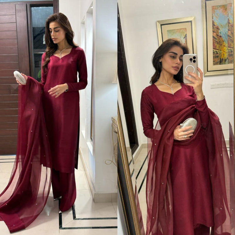 WA-MULTI  MEHROON   STITCH