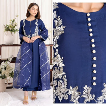 WA-ILIANA NAVY BLUE   STITCH