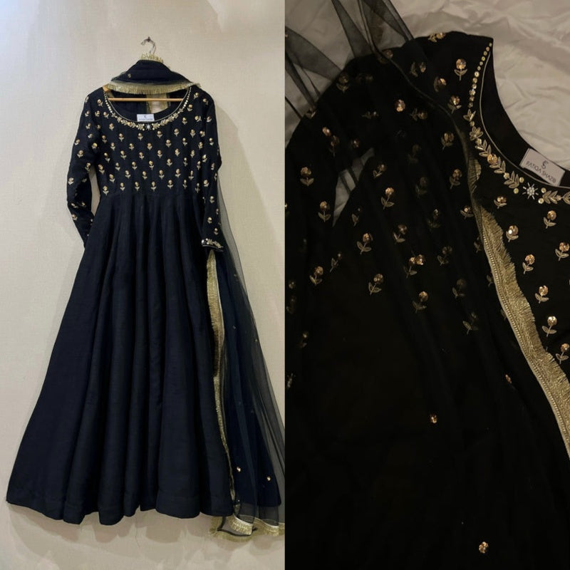 BLACK FROCK - HEMEL SILK