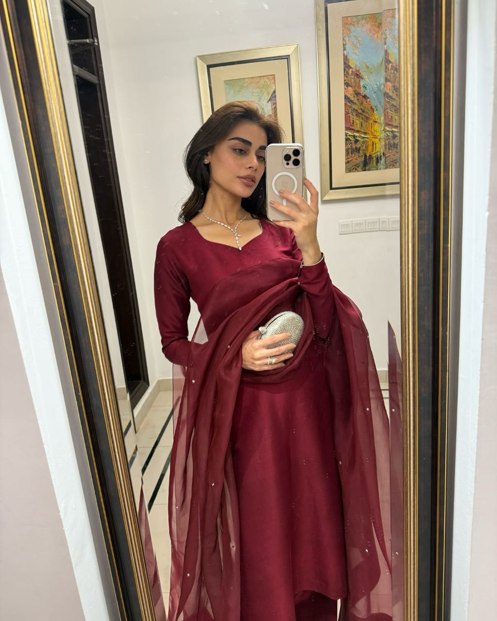 WA-MULTI  MEHROON   STITCH