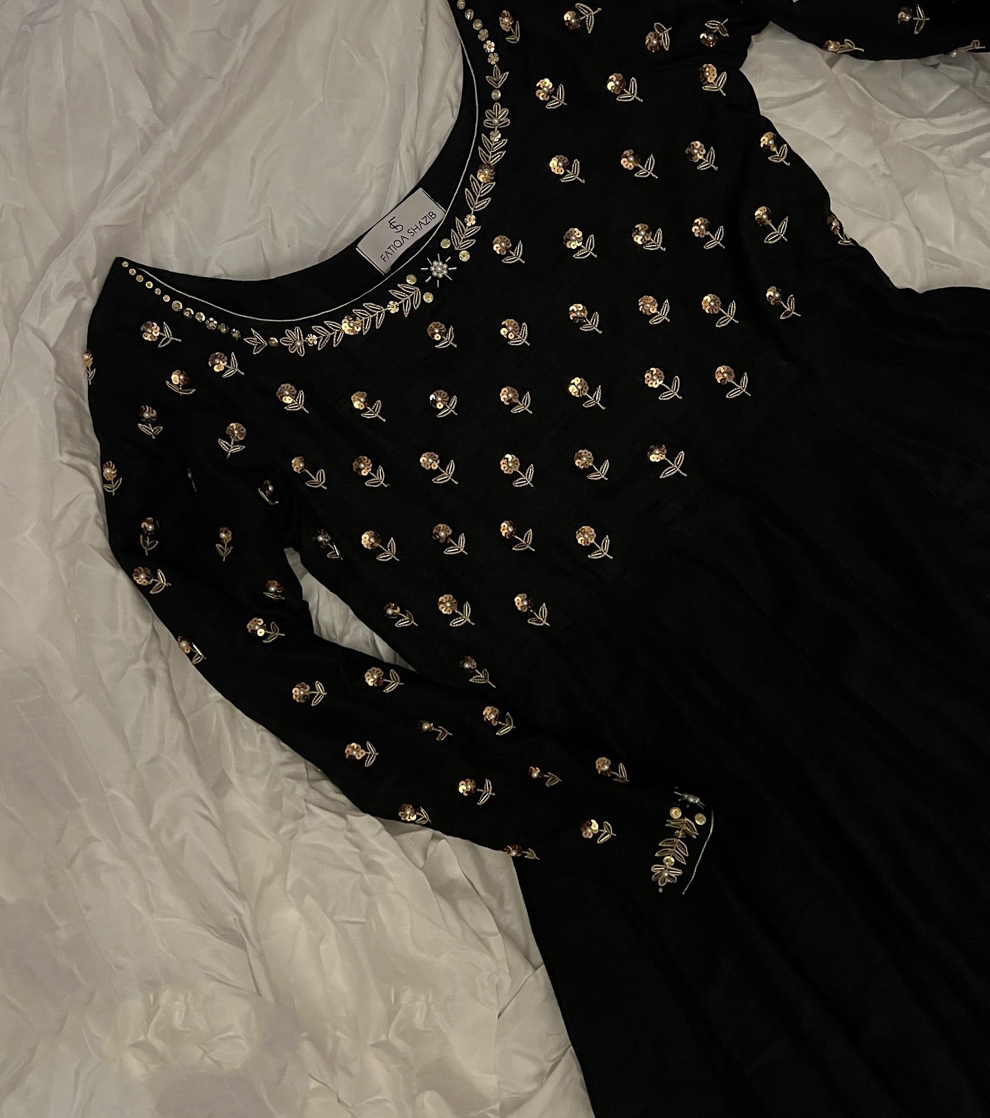 BLACK FROCK - HEMEL SILK