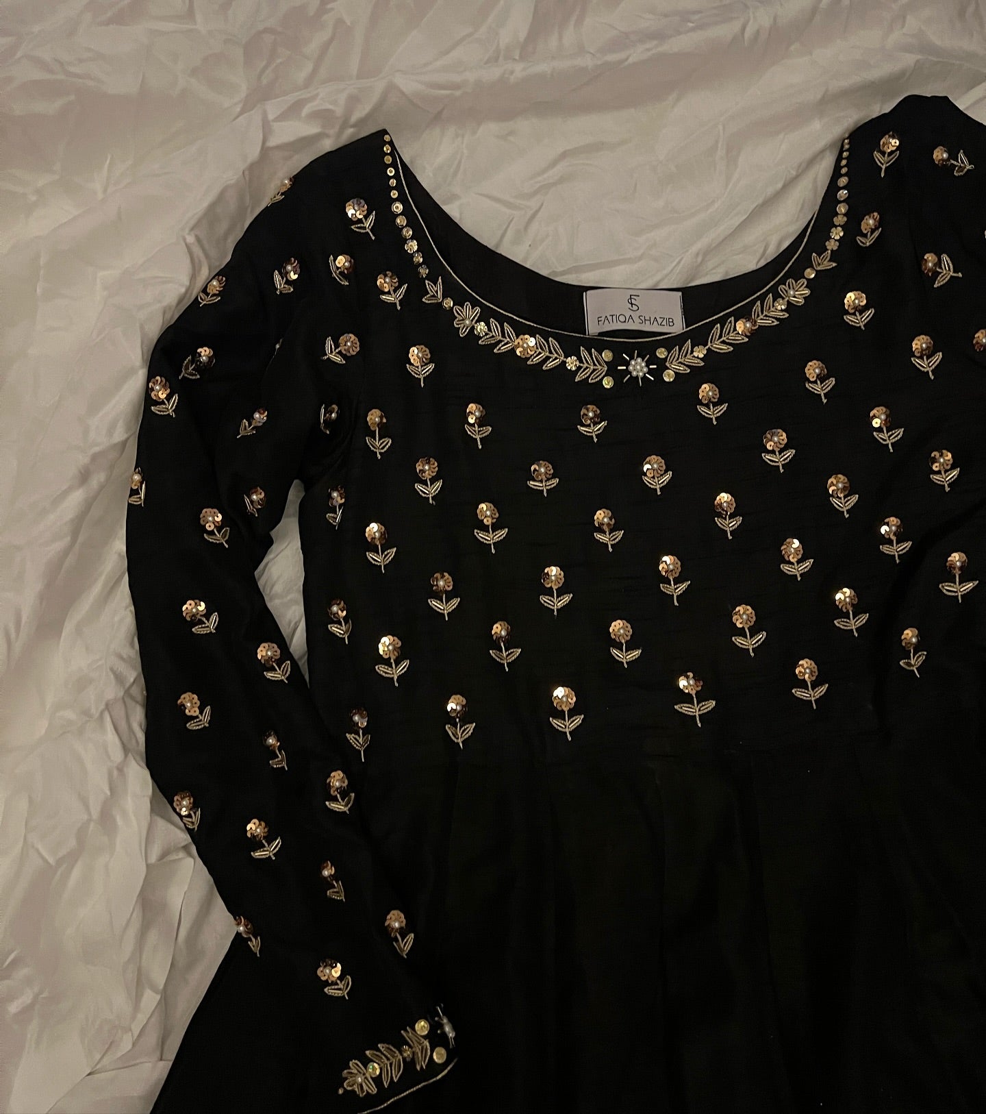 BLACK FROCK - HEMEL SILK