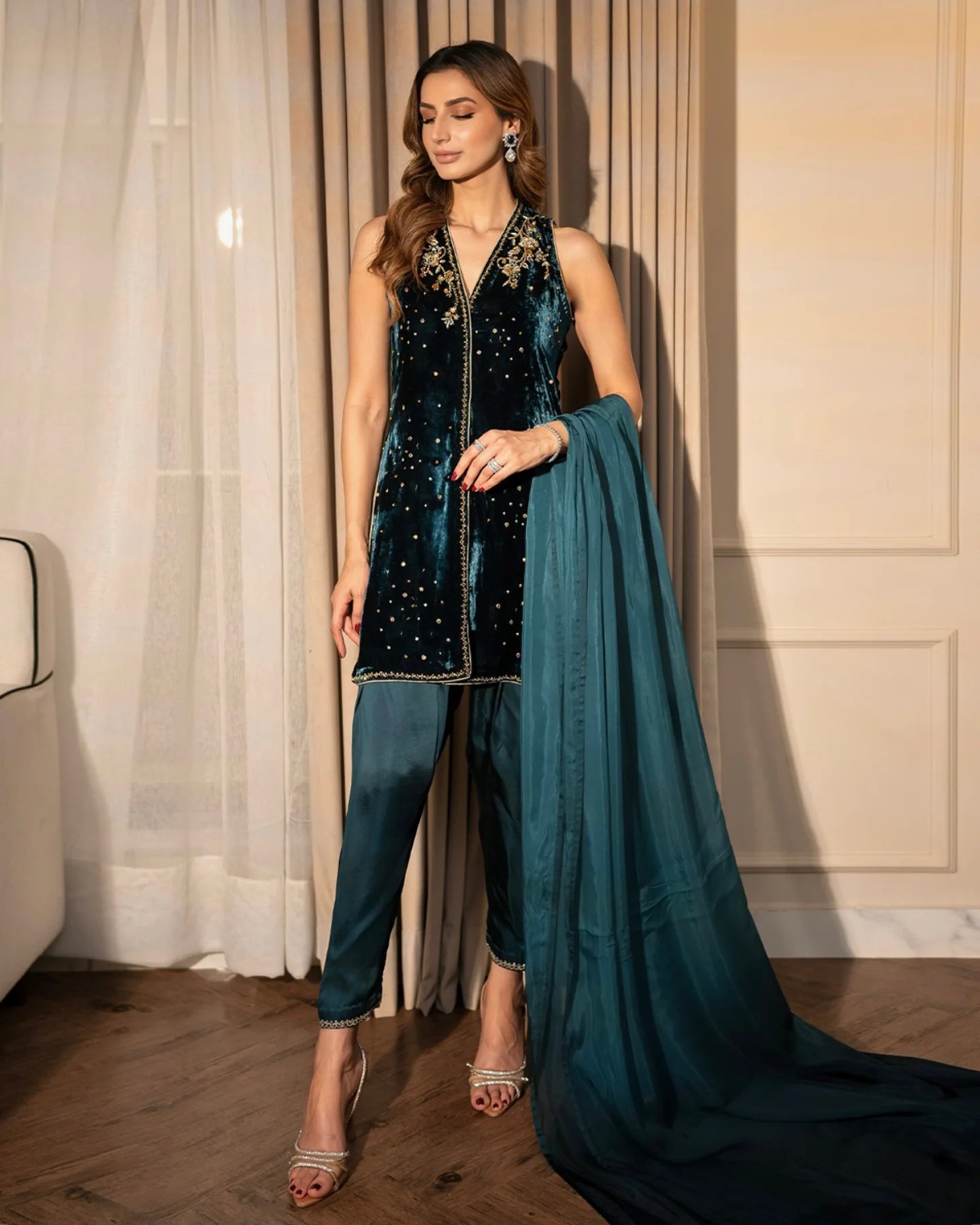 PAREEZAY VELVET - HEMEL SILK